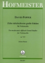 10 mittelschwere gro�e Et�den op76,2 f�r Violoncello