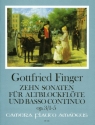 10 Sonaten op.3 Band 1 (Nr.1-5) f�r Altblockblockfl�te und Bc