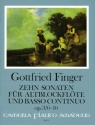 10 Sonaten op.3 Band 2 (Nr.6-10) f�r Altblockfl�te und Bc
