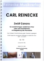 12 Canons op.163 f�r 2 stg. Frauenchor und Klavier (2 Solostimmen) Partitur und Stimmen