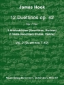 12 Duettinos op.42 Band 2 (Nr.7-12) f�r 2 Altblockfl�ten (Fl�ten, Violinen) Spielpartitur