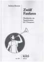 12 Fanfaren - Musikst�cke mit Signalcharakter f�r 3 Trompeten in B/C Partitur und Stimmen