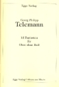 12 Fantasien f�r Oboe ohne Ba�