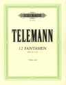 12 Fantasien TWV40:14-25 f�r Violine