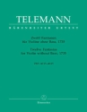 12 Fantasien TWV40:14-40:25 f�r Violine ohne Bass