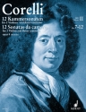 12 Kammersonaten op.4 Band 2 (7-12) f�r 2 Violinen und Bc 