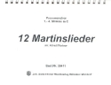 12 Martinslieder f�r Bl�ser Spielpartitur Posaunenchor