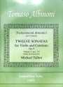12 sonatas op.6 vol.2 (nos.5-8) for violin and bc