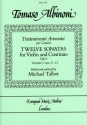 12 Sonatas op.6 vol.3 (nos.9-12) for violin and bc