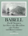 12 Sonaten Band 2 (Nr.4-6) f�r Oboe (Blockfl�te, Violine) und Bc