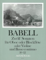 12 Sonaten Band 4 (Nr.10-12) f�r Oboe (Blockfl�te, Violine) und Bc