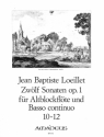 12 Sonaten op.1 Band 4 (Nr.10-12) f�r Altblockfl�te und Bc