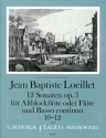 12 Sonaten op.3 Band 4 (Nr.10-12) f�r Altblockfl�te (Fl�te, Oboe) und Bc