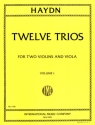 12 Trios vol.1 (nos.1-6) for 2 violins and viola 3 parts
