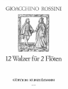 12 Walzer f�r 2 Fl�ten Spielpartitur