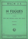 14 Fugues vol.1 (from the 'well-tempered Clavier') for string quartet parts