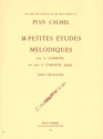 14 petites �tudes m�lodiques pour clarinette (clarinette basse)