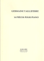 14 pi�ces pour piano