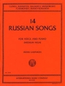 14 Russian Songs (Glinka, Rubinstein, Mussorgsky, Tschaikowsky, Rimsky for voice and piano