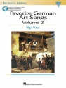 Josquin des Prs, Favorite German Art Songs - Volume 2 High Voice Buch + Online-Audio