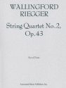 Wallingford Riegger, String Quartet No. 2, Op. 43 Streichquartett Stimmen-Set