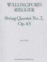 Wallingford Riegger, String Quartet No. 2, Op. 43 Streichquartett Stimmen-Set