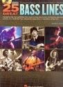 25 great Bass Lines (+CD): for bass/tab