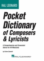 Hal Leonard Pocket Dictionary: Compos & Lyric  Buch