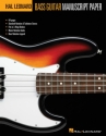 Hal Leonard Bass Guitar Manuscript Paper  Standard Notation & Tablature Staves