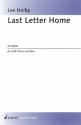 Last Letter Home op. 71 gemischter Chor (SATB) und Klavier Partitur