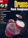 Fast Track Drums Rock Songbook (+CD): Songbook vocal/drums