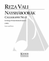 Reza Vali, Nayshaboorak: Calligraphy No. 6 Streichquartett Buch