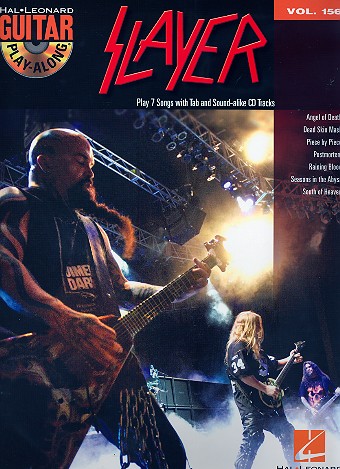 Slayer (+CD): guitar playalong vol.156 songbook vocal/guitar/tab