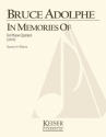 Bruce Adolphe, In Memories of Piano Quintet Partitur + Stimmen