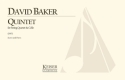 David Baker, Quintet for String Quartet and Cello String Quartet, Cello Partitur + Stimmen