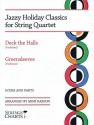 Jazzy Holiday Classics for String Quartet Jazz Ensemble Partitur + Stimmen