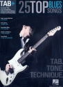 Tab+: 25 Top Blues Songs songbook vocal/guitar/tab/rock score