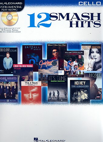 12 Smash Hits (+CD) for cello