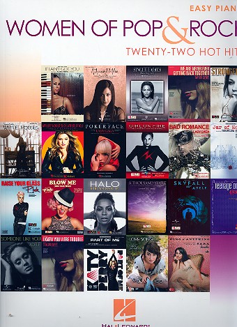 Women of Pop and Rock: for easy piano (with lyrics and chords)