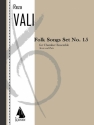 Reza Vali, Folk Songs: Set No. 15 for 5 Players Mixed Ensemble Partitur + Stimmen
