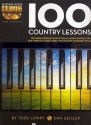 100 Country Lessons (+2 CD's): for keyboard (piano)