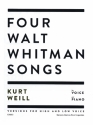 EA853  Fou Walt Whitman Songs fr Singstimme und Orchester oder Klavier Klavierauszug