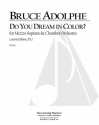 Do You Dream in Color (Lucerne Edition) Mezzo Soprano and Chamber Orchestra Partitur
