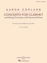 Copland, Aaron, Concerto for Clarinet fr Klarinette und Streichorchester, Harfe und Klavier Partitur
