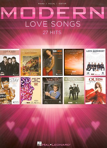 Modern Love Songs songbook piano/vocal/guitar