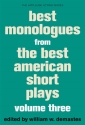 Best Monologues from Best American Short Plays V3  Buch