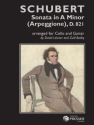 Franz Schubert Sonata In A Minor ('Arpeggione'), D. 821 Gitarre und Violoncello Stimmensatz
