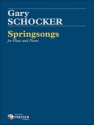 Gary Schocker Springsongs Flte und Klavier Klavierauszug mit Solostimme
