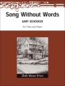 Gary Schocker Song Without Words for Flute and Piano Flte und Klavier