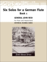 General Reid Six Solos for A German Flute Book 1 (Facsimil Flte und Cembalo